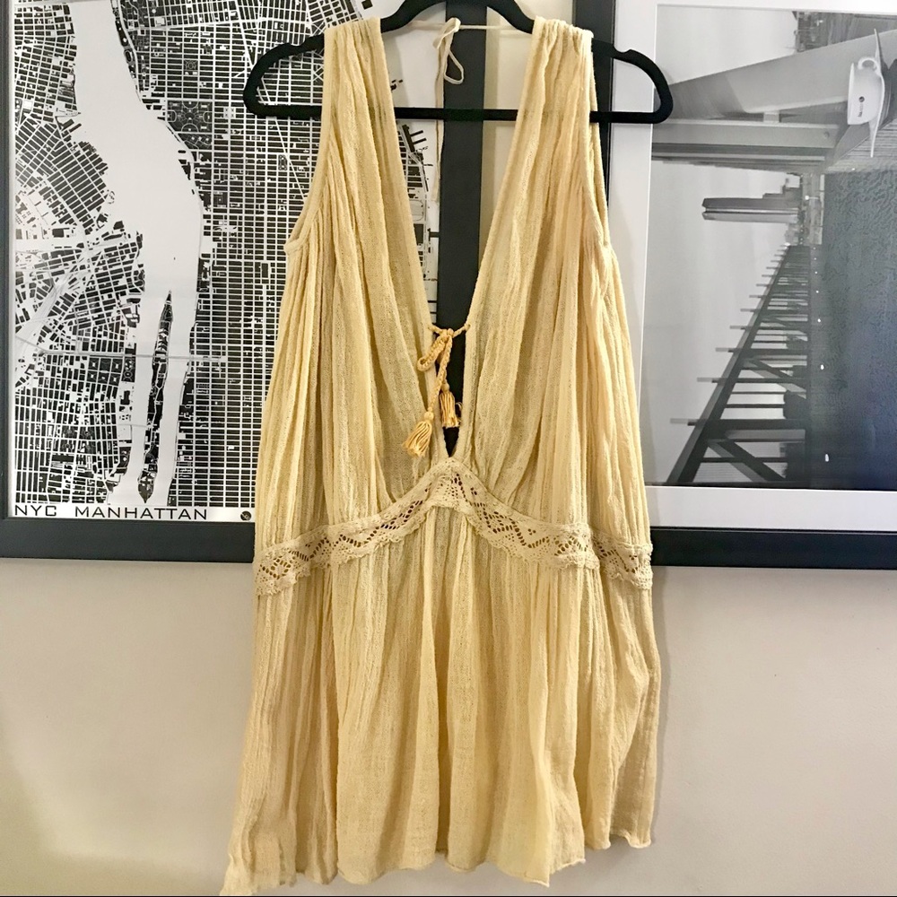 LA TROUPE Gauze Beach Throw | M